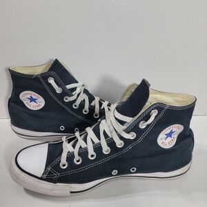 Converse Chuck Taylor All Star High Top Black Canvas Sneakers Men's Sz 10 M9160